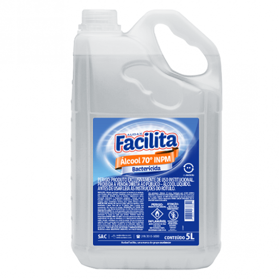 ÁLCOOL LÍQUIDO 70 % FACILITA 5 L - AUDAX