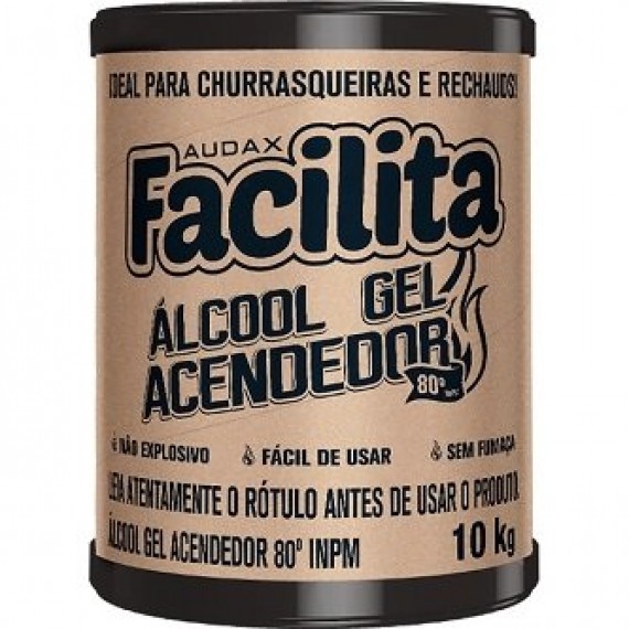 ÁLCOOL GEL ACENDEDOR FACILITA 80 % 10 kg - AUDAX