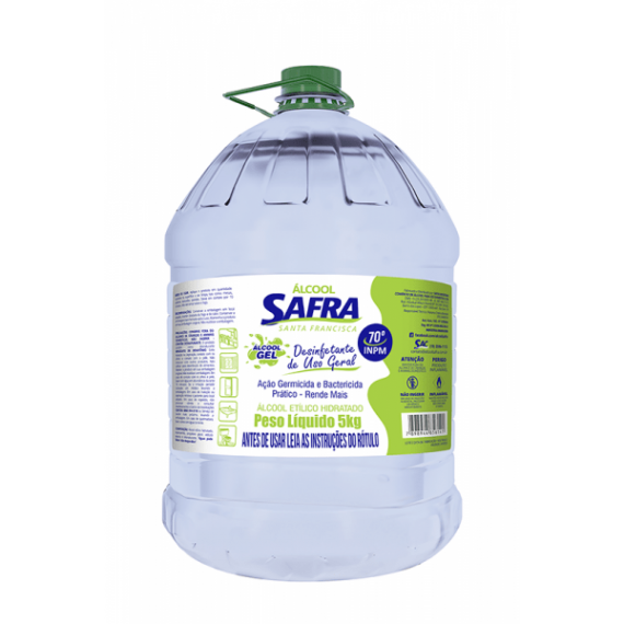 ÁLCOOL GEL 70 % 5 Kg - SAFRA