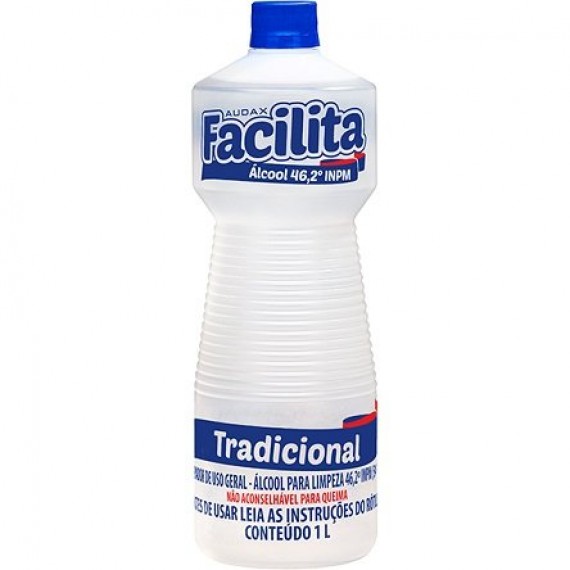 ÁLCOOL LÍQUIDO 46 % FACILITA 1 L - AUDAX