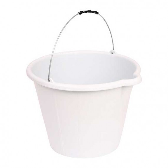 BALDE PLÁSTICO C/ BICO BRANCO 12 L - TERRAPLAST