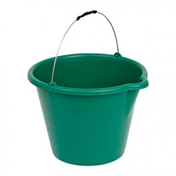 BALDE PLÁSTICO C/ BICO VERDE 12 L - TERRAPLAST