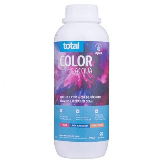 TOTAL COLOR ACQUA - PROTEGE E ATIVA A COR DE MÁRMORES, GRANITOS E PEDRAS EM GERAL 900 mL - BELLINZONI