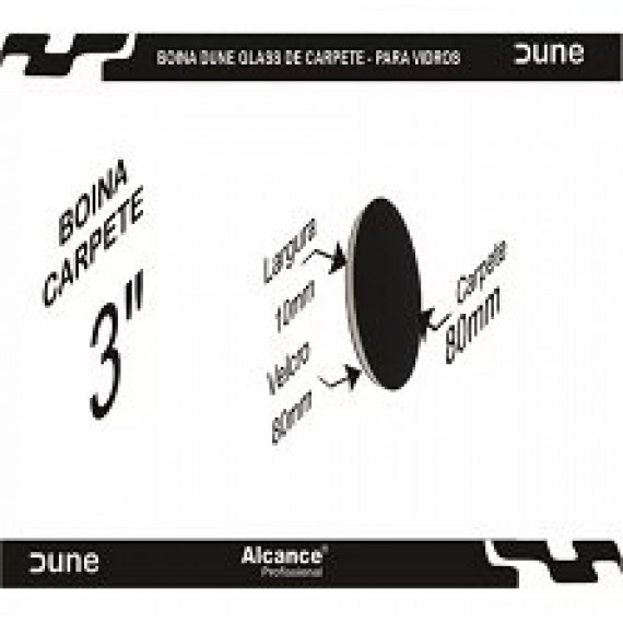 BOINA DUNE DE CARPETE GLASS 3" - ALCANCE PROFISSIONAL