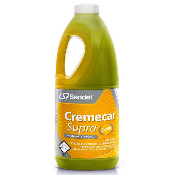 CREMECAR SUPRA - DETERGENTE DE USO GERAL 2 L - SANDET