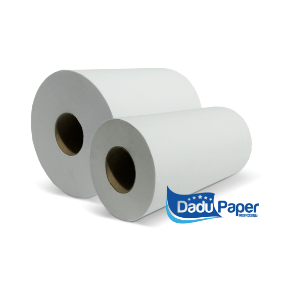 PAPEL TOALHA BOBINA 100 % CELULOSE - 6 x 20 cm x 200 m - DADU