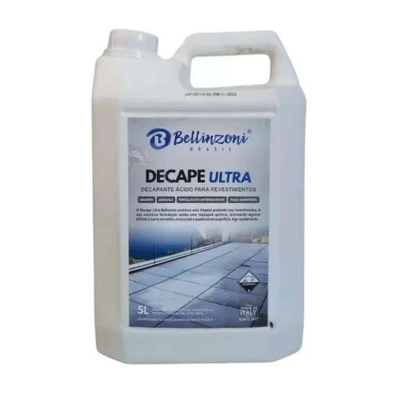 DECAPE ULTRA - DECAPANTE ÁCIDO PARA REVESTIMENTOS 5 L - BELLINZONI