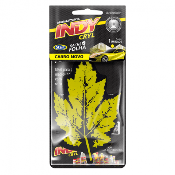 AROMATIZANTE SACHÊ FOLHA CARRO NOVO INDY CRYL 1 UN. - START