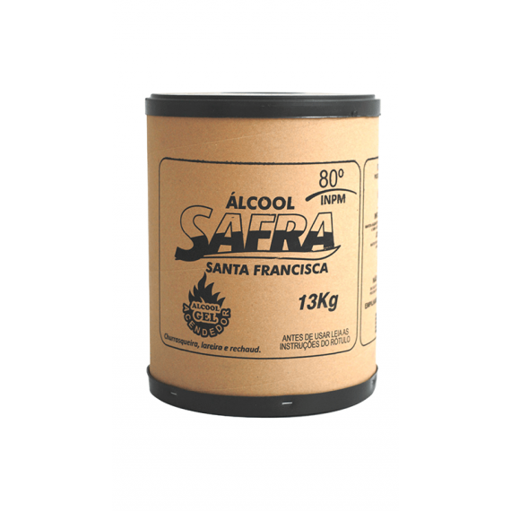 ÁLCOOL GEL ACENDEDOR 80 % 13 kg - SAFRA