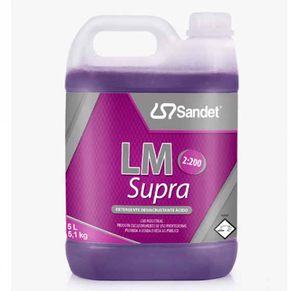 LM SUPRA - DETERGENTE DESINCRUSTANTE ÁCIDO 5 L - SANDET