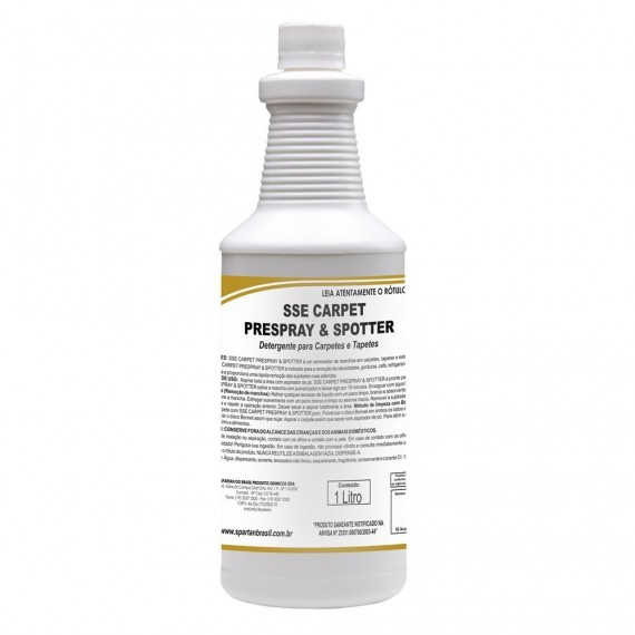 SSE CARPET PRESPRAY & SPOTTER - REMOVEDOR DE MANCHAS EM CARPETES 1 L - SPARTAN